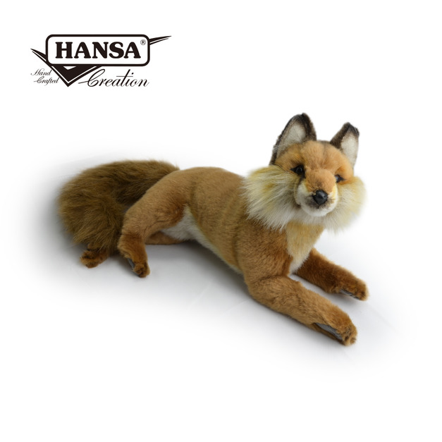 Hansa 6087-趴姿紅狐狸40公分長