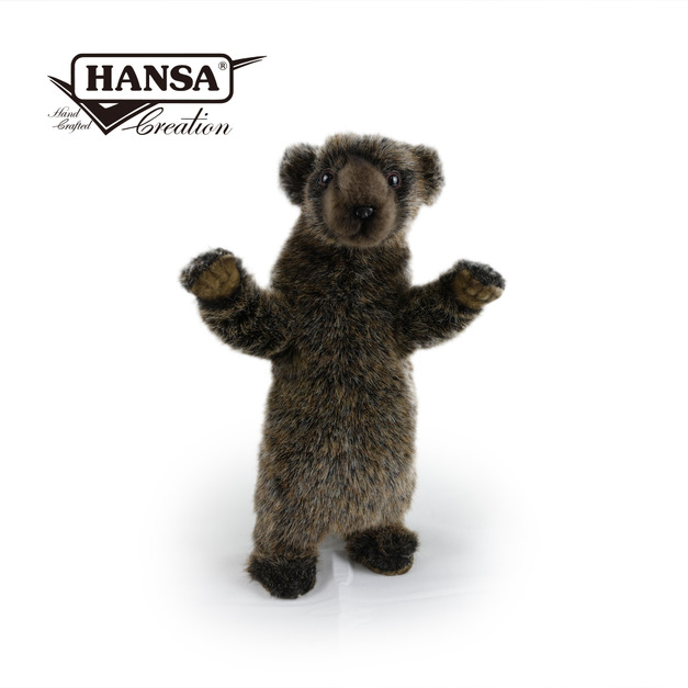 Hansa 6521-灰熊寶寶站姿28公分