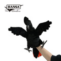 Hansa 8227-紅尾黑鳳頭鸚鵡手偶49公分高