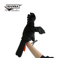 Hansa 8227-紅尾黑鳳頭鸚鵡手偶49公分高_2
