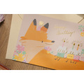 【wwiinngg】厚磅燙金含信封 狐狸慶生卡_1