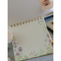 【Meow Illustration】花的顏色線圈筆記本 - 翡翠_1