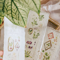 【Meow Illustration】花開的樣子【春】燙銀和紙膠帶(特油含離型紙)_4