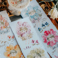 【Meow Illustration】花的孩子 玫瑰金和紙膠帶(特油含離型紙)_1