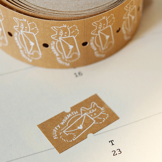 【wwiinngg】標籤貼紙-毛茸茸來信