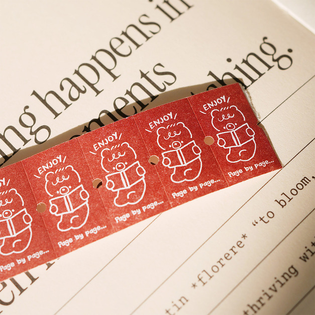 【wwiinngg】標籤貼紙-熊熊愛看書