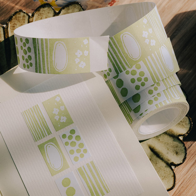 【Meow Illustration】綠色-PaperNote標籤貼紙扭蛋