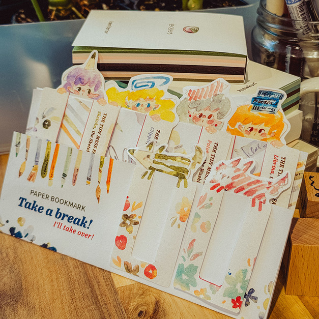 【Meow Illustration】混亂的秩序紙書籤6入組