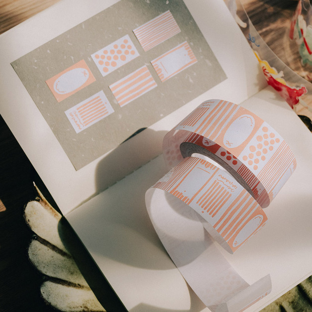 【Meow Illustration】粉色-PaperNote標籤貼紙扭蛋