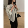 ｜預購｜ 俐落多穿附腰帶天絲長版襯衫_46