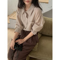 ｜預購｜ 俐落多穿附腰帶天絲長版襯衫_2
