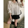 ｜預購｜ 寬鬆舒適縮袖開襟上衣_7