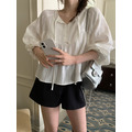 ｜預購｜ 寬鬆舒適縮袖開襟上衣_9