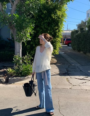 ｜現貨｜  氣質羊駝毛紗線罩衫