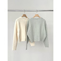 ｜象牙/薄荷 現貨｜ 溫柔羊駝毛混紡開襟上衣_18