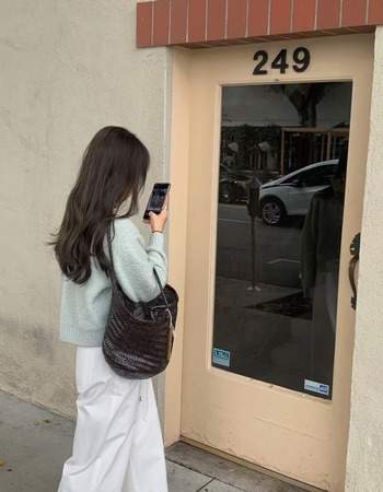 ｜象牙/薄荷 現貨｜  溫柔羊駝毛混紡開襟上衣