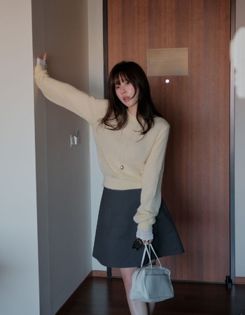 ｜預購｜  溫和色系短版針織上衣