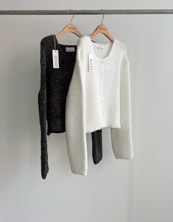 ｜炭黑  現貨｜  柔軟親膚針織外套