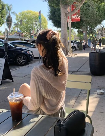 ｜灰 現貨｜  優雅馬海毛連帽開襟針織衫