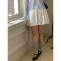 ｜象牙 現貨｜ 光澤感皺皺百搭短裙_11