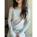 ｜預購｜ 舒適蕾絲領口彈性上衣_7