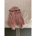 ｜粉 現貨｜ 雙向拉鍊休閒連帽外套