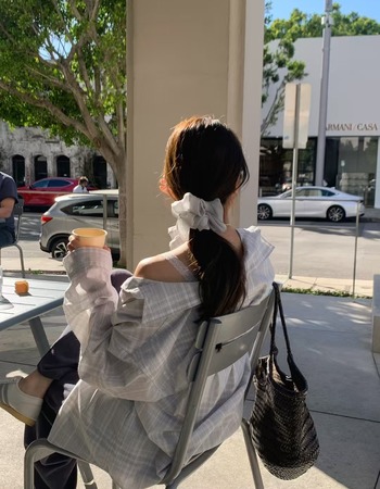 ｜現貨｜  清新春款格紋棉質襯衫