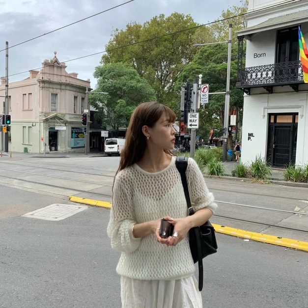 ｜預購｜  氣質鏤空網狀外搭上衣