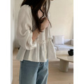 ｜預購｜ 法式縮袖裙擺上衣_7