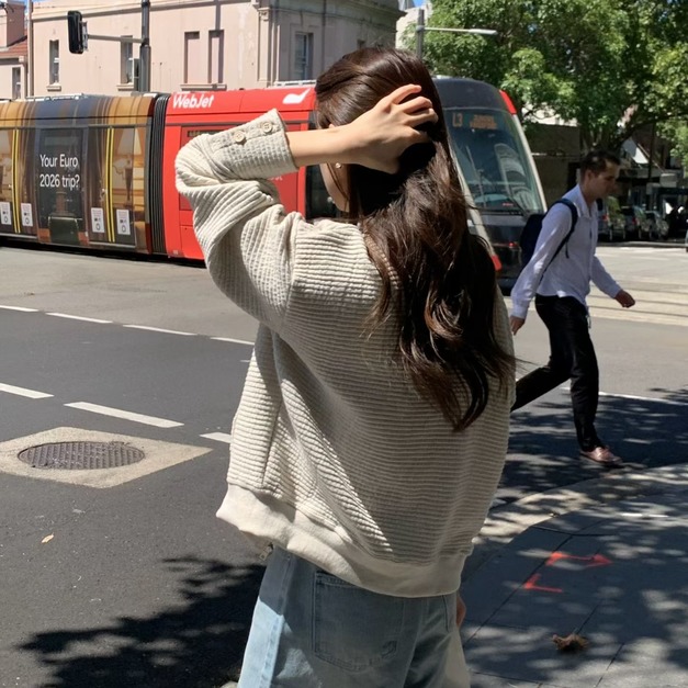 ｜預購｜  簡約橫紋精緻休閒外套