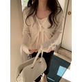 ｜預購｜ 優雅心型領內搭細肩上衣_3