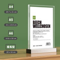 鋁合金雙面桌牌 A4 A5 A6｜直式橫式 透明壓克力 菜單價目表
