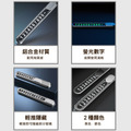 臨停電話號碼牌｜鋁合金 螢光數字 可隱藏號碼 黑 銀_1