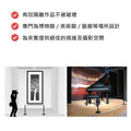 藝廊展示柱 展示型圍欄 短柱｜黑色消光灰 彈力繩鋁桿 美術館博物館_2