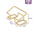 金屬名片架 名片座｜不鏽鋼L形款 金屬支架款 黑金銀玫瑰金_9