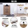復古文件夾板 A4 A5 小｜黑夾金夾 厚實密板 蝶夾可吊掛