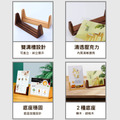 U型木質桌牌 菜單架｜櫸木 胡桃木 A4 A5 A6 雙溝槽 桌面立牌_1