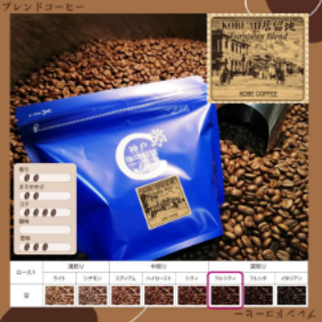 【神戶珈琲物語】KOBE 舊居留地 (歐洲精選)咖啡豆 200g