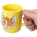 湯姆貓與傑利鼠 造型陶瓷馬克杯對杯 300ml (黃色款)_3