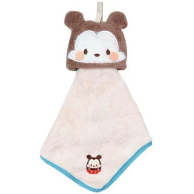 迪士尼TsumTsum 米奇 可掛式抗菌擦手巾 30x30cm (棕大臉款)