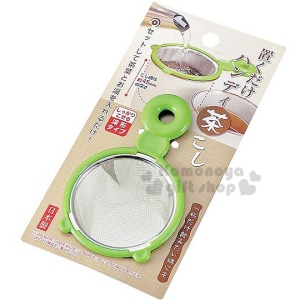 日本製 單耳不鏽鋼茶濾網 (綠色款)