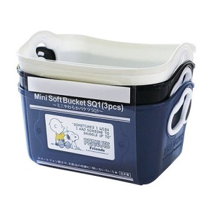 史努比 日製軟式收納盒組《3入.黑藍白》500ml.收納籃.置物盒