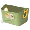 迪士尼 小熊維尼 日製置物籃《2.5L.綠.造型提把.方形》輕鬆美化空間