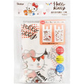 Hello Kitty 透明環保塑膠袋10入組 (M 紅色款)