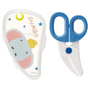 迪士尼 小飛象 嬰兒食物剪刀 附盒 (藍半臉款)