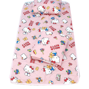 Hello Kitty 單人三件式寢具組合 (粉 小熊)