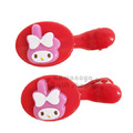美樂蒂 造型塑膠髮夾組《2入.紅.大臉》
