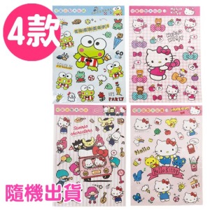Sanrio大集合 透明貼紙 (4款隨機)