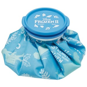 迪士尼 冰雪奇緣 圓筒型尼龍冰敷袋 (藍 樹葉)