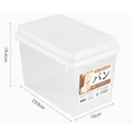 Sanada 日本製 透明吐司收納盒 3.4L (白蓋)_3
